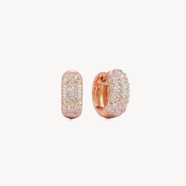Sparkle Hoops — Mini Pink Champagne