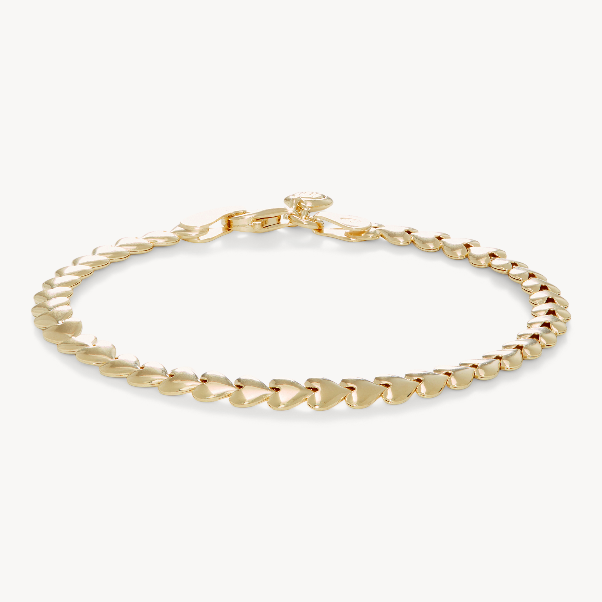 Heart chain bracelet discount
