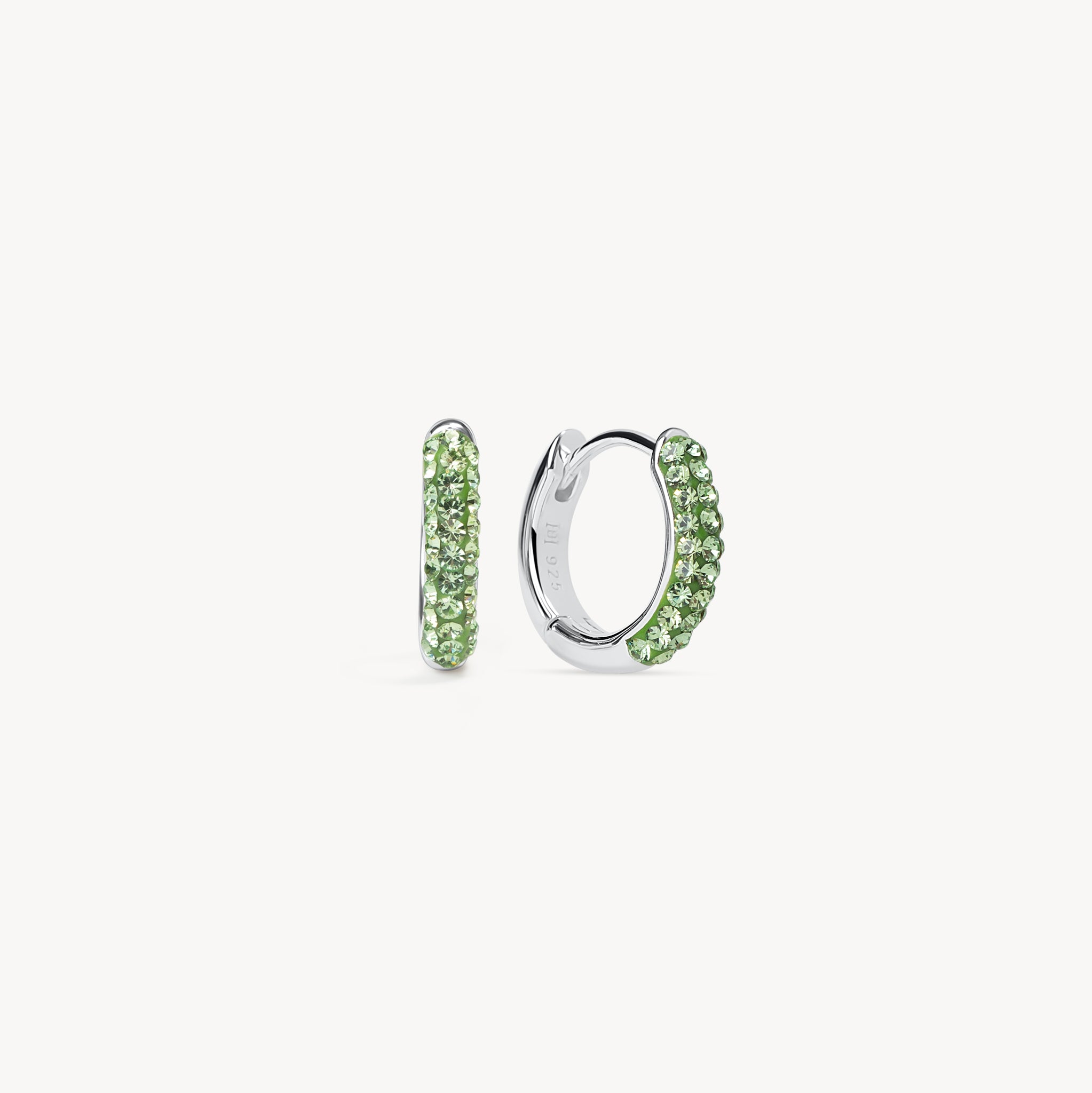 August Birthstone Always On Hoop Earrings