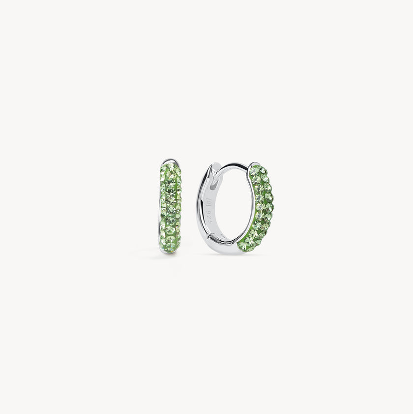 August Birthstone Always On Hoop Earrings