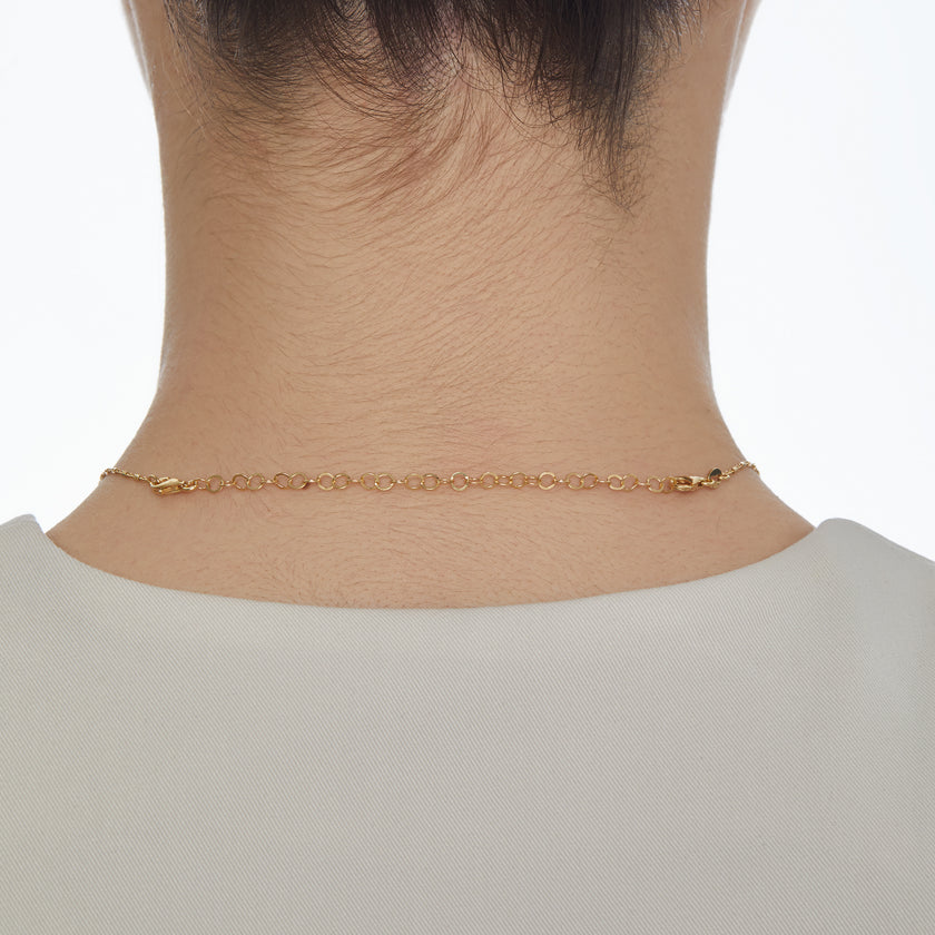 Gold Chain Extender on model