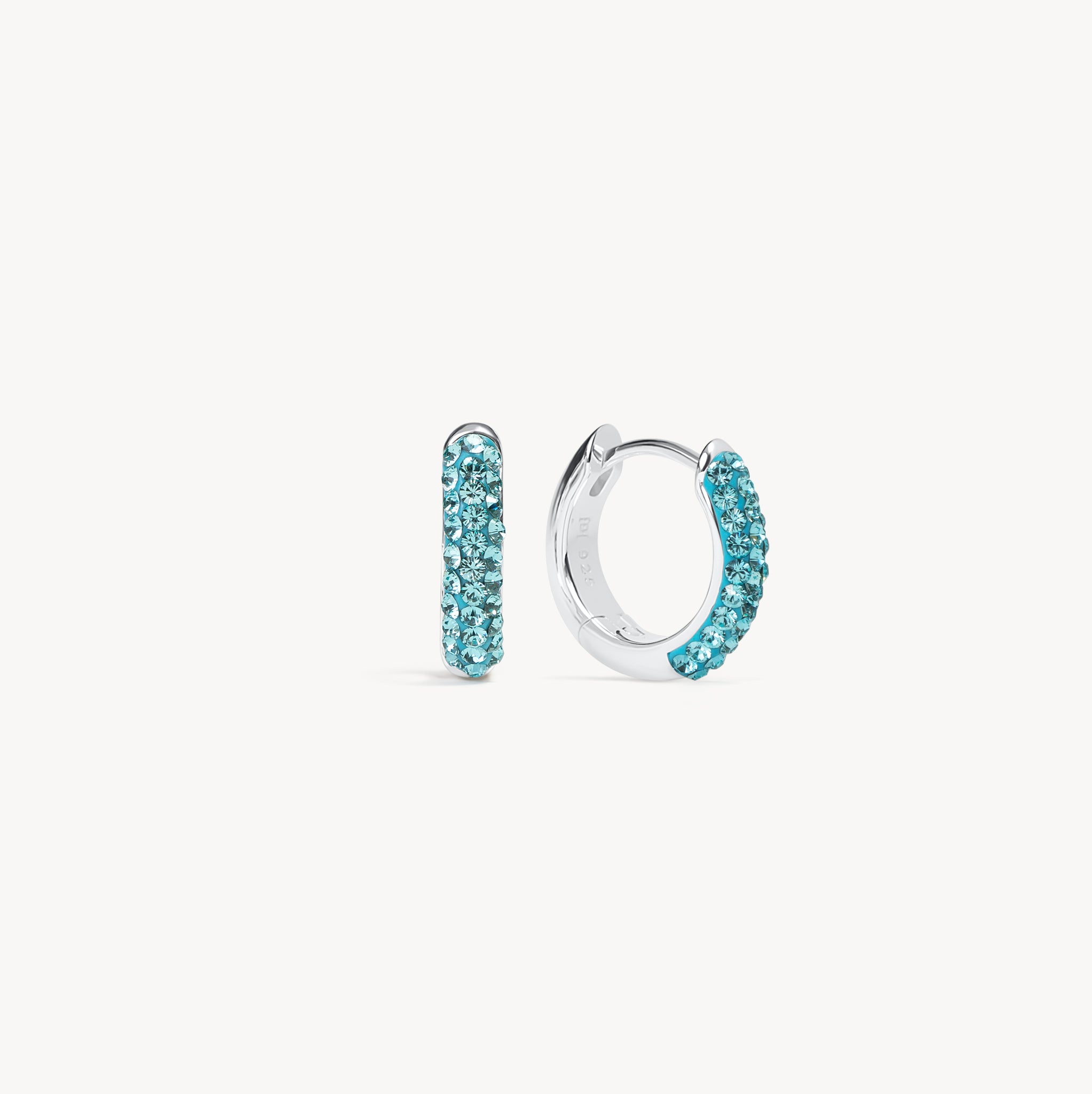 December Birthstone Always On Hoop Earrings