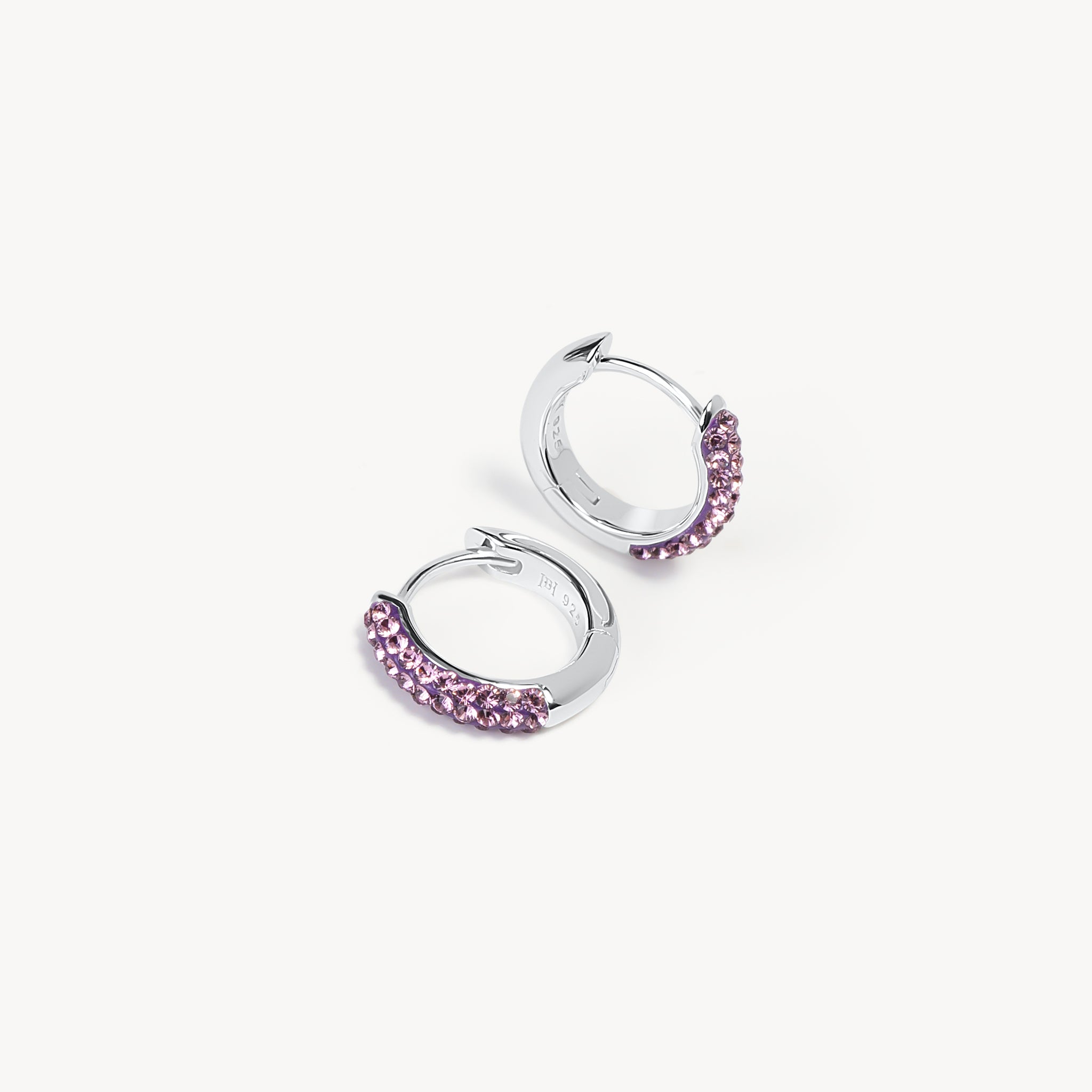 February Birthstone Always On Hoop Earrings