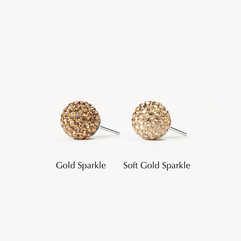 Soft Gold and Gold Sparkle Comparison