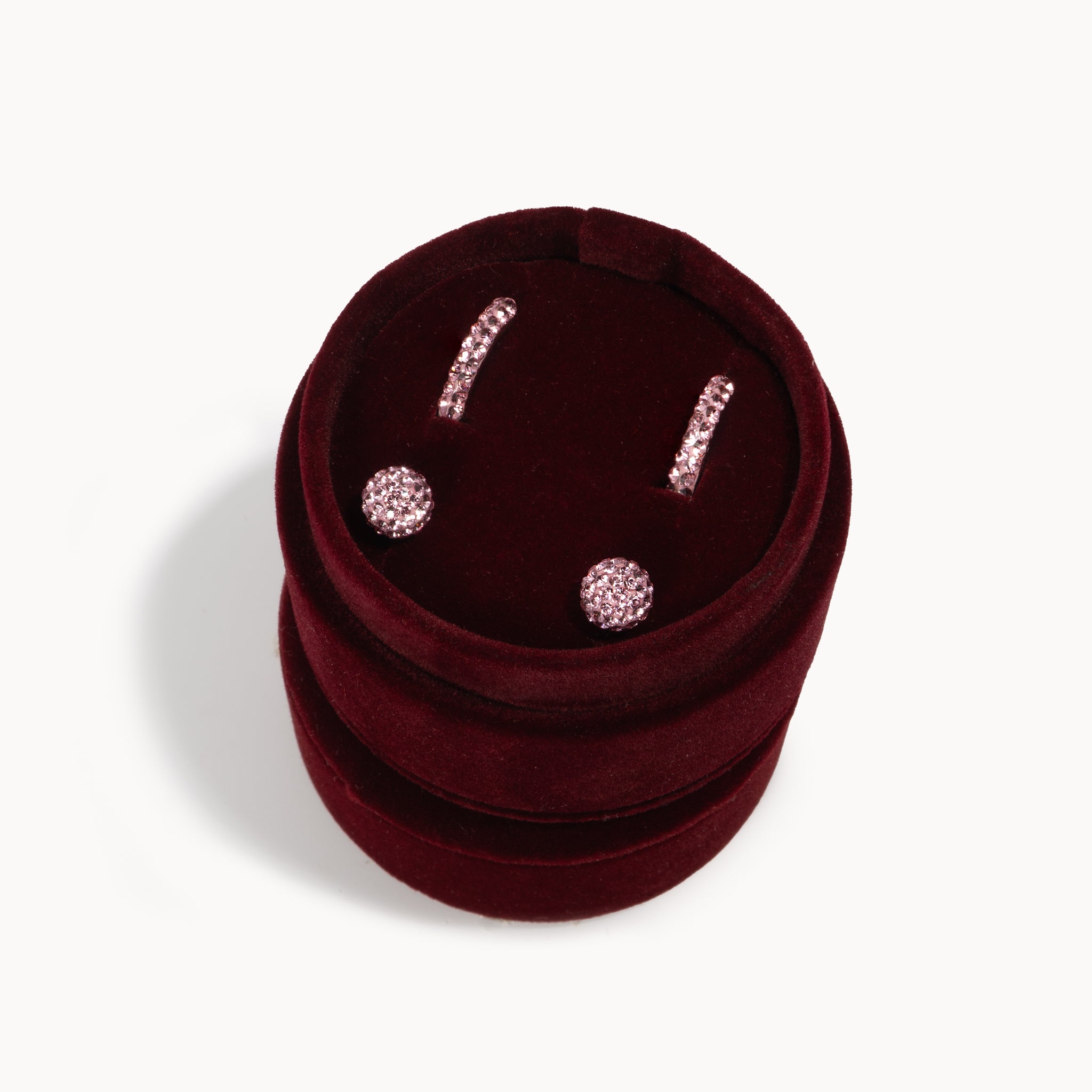 H&B Pink Sparkle Earrings Set
