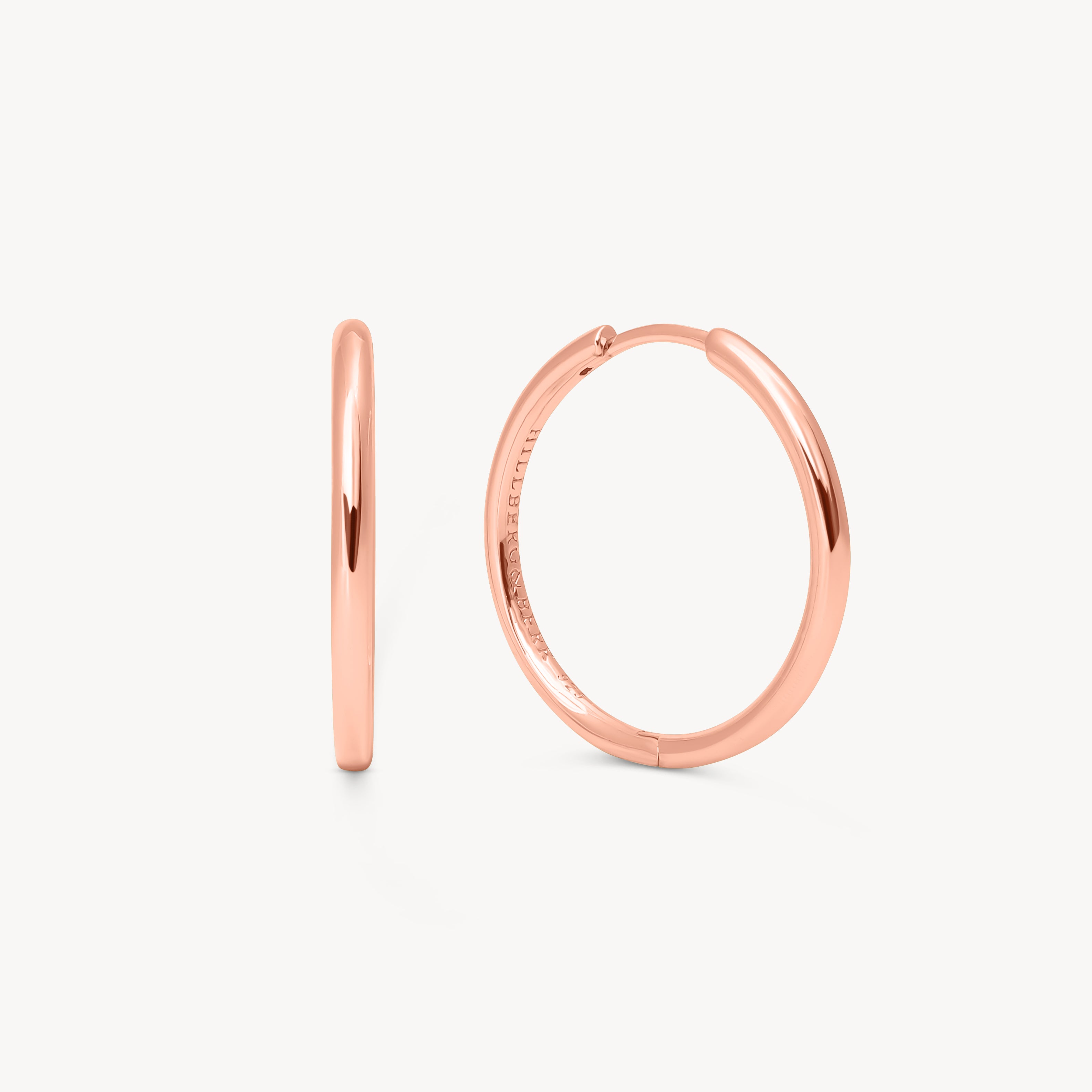Rose Gold Hoop Earrings