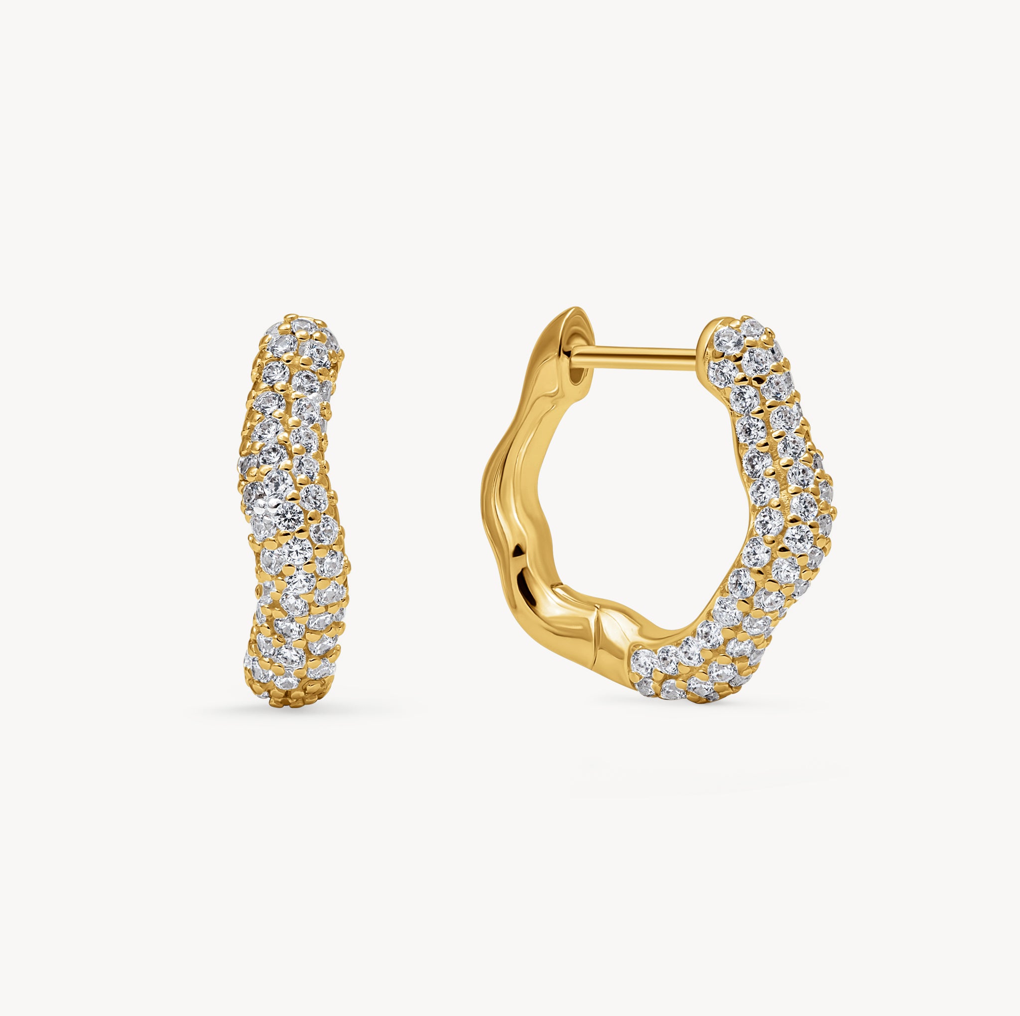 Nova Wave Hoop Earrings