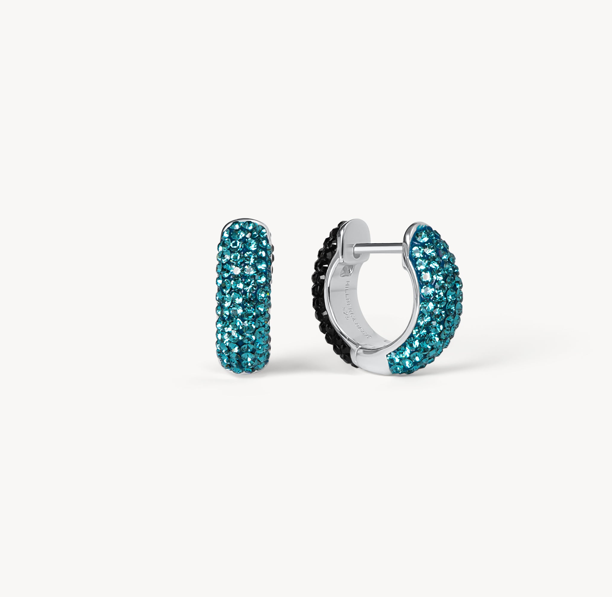 Astral & Black Sparkle Reversible Hoop Earrings