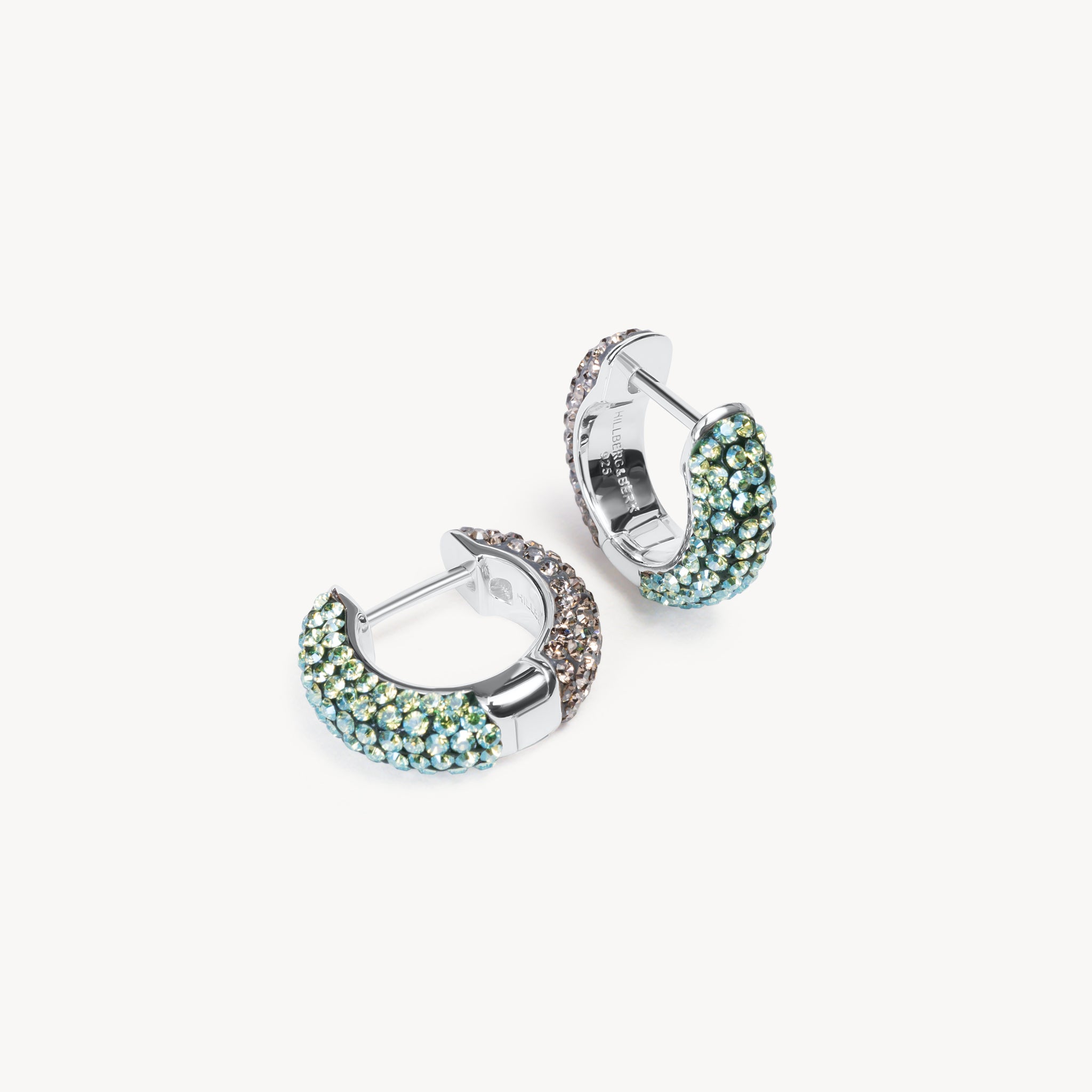 Serpentine & Lunar Reversible Sparkle Hoop Earrings