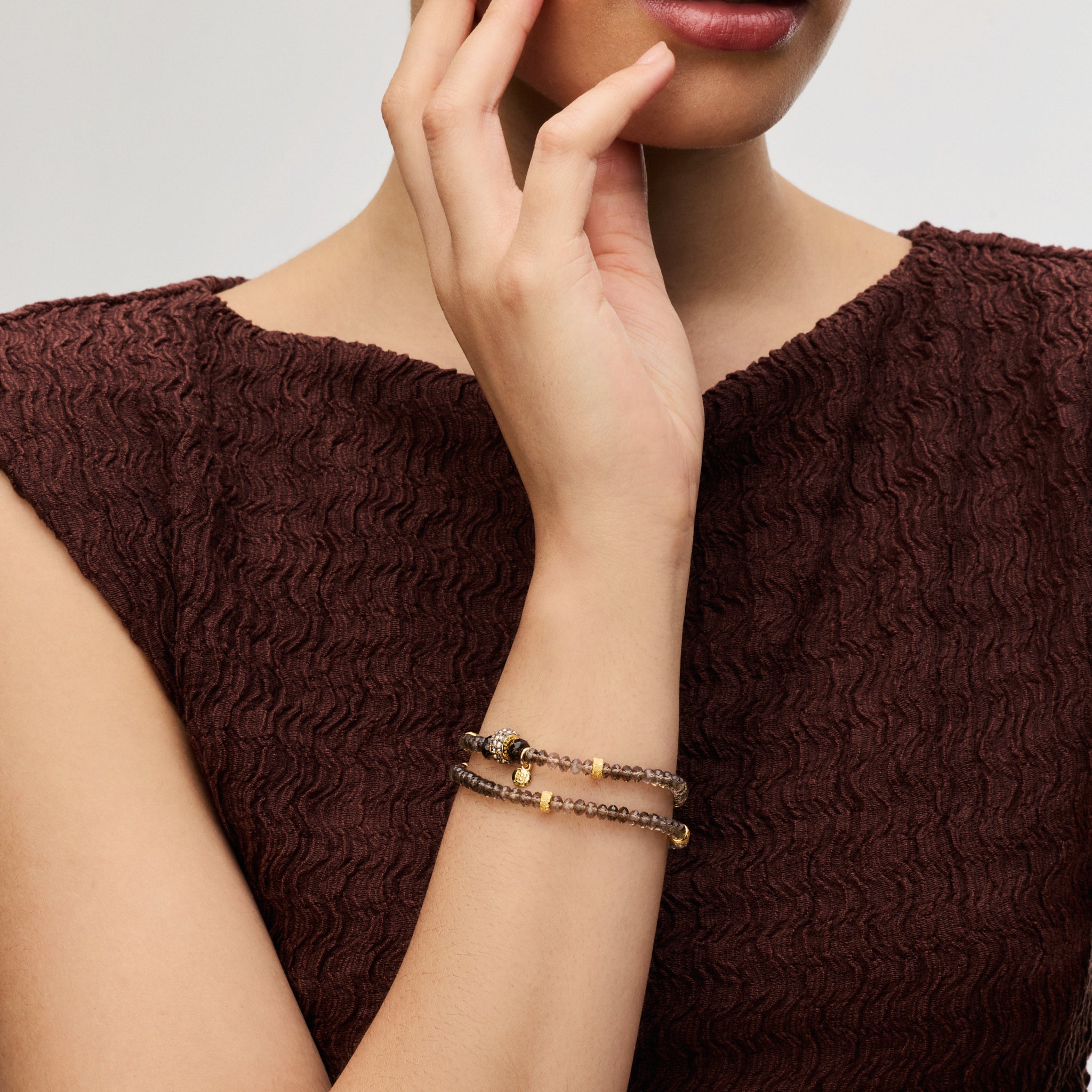 Sand Dunes Sparkle Ball™ Double Wrap Bracelet
