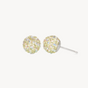 Chartreuse Sparkle Ball™ Stud Earrings 10mm