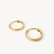 11.5mm 10k Hoop Earrings laying flat