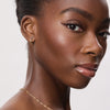 11.5mm 10k Hoop Earrings on model