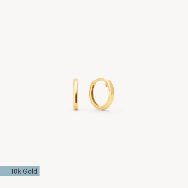 10k Hoop Earrings 11.5mm