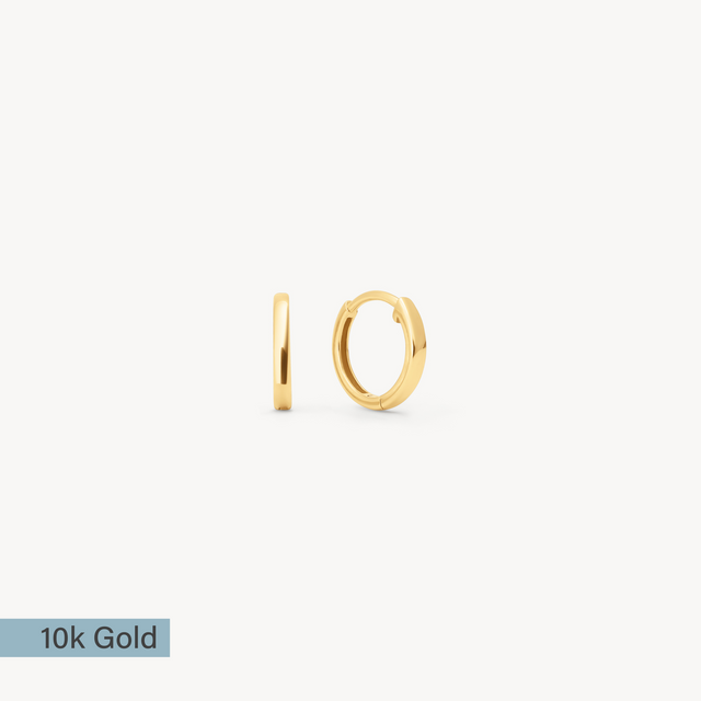 10k Hoop Earrings 11.5mm