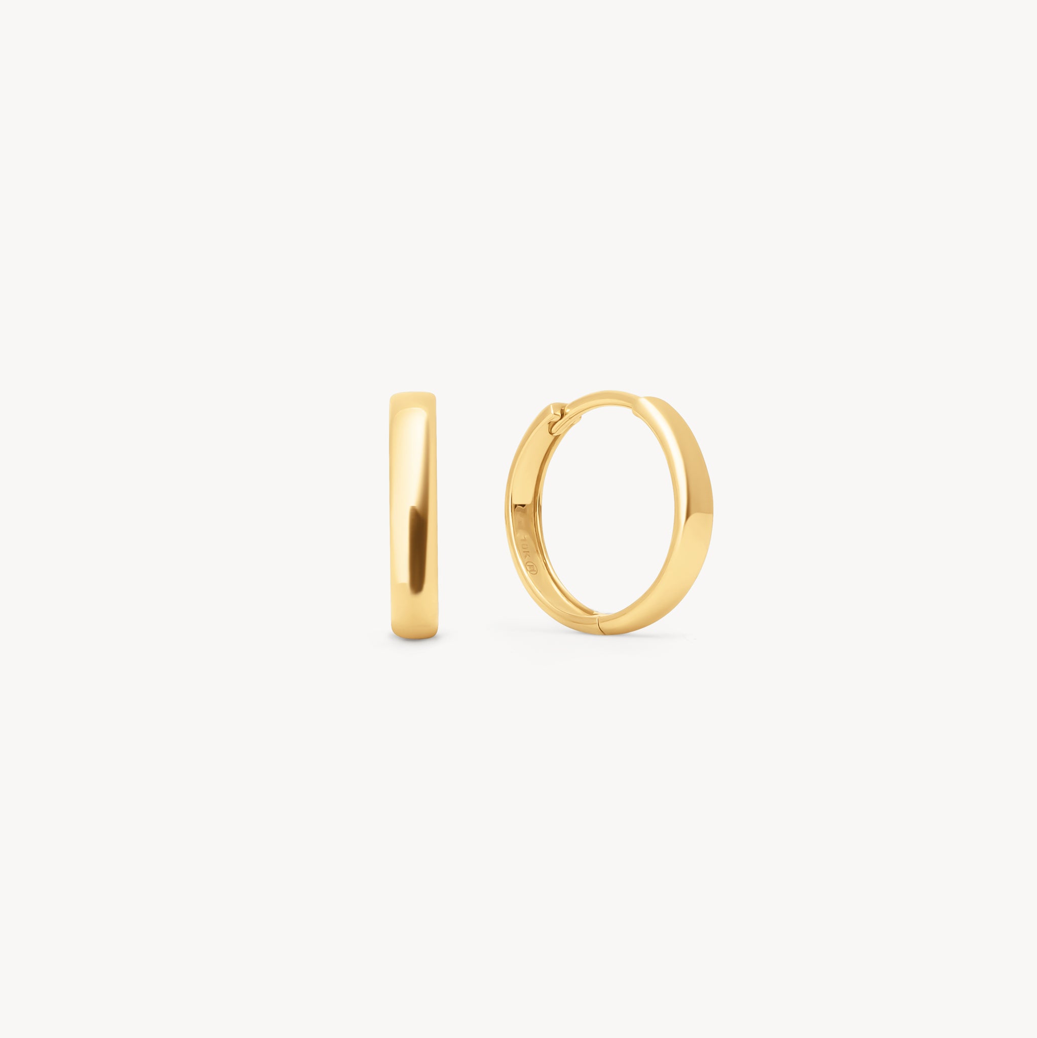 16mm 10k Hoop Earrings