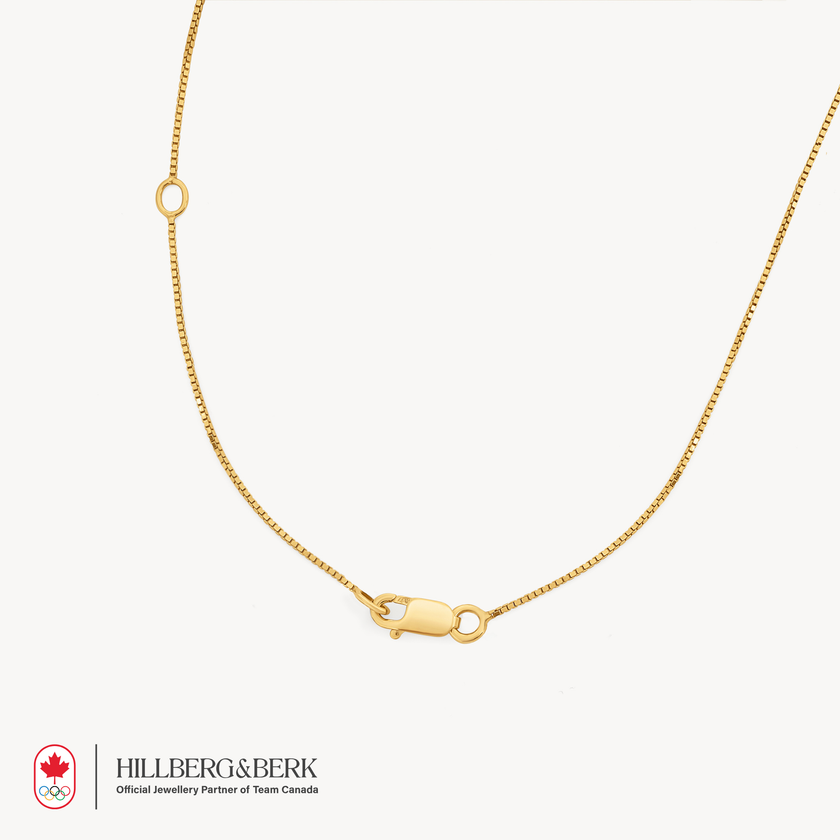10k Maple Leaf Necklace closure