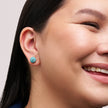 December Medium Birthstone Sparkle Ball™ Stud Earrings on model