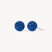 Medium Deep Capri Blue Sparkle Ball™ Stud Earrings