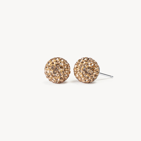 Gold Medium Sparkle Ball™ Stud Earrings