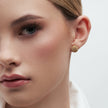 10mm Gold Sparkle Ball™ Studs on model