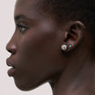 Bijou Stud Earrings Blue on model