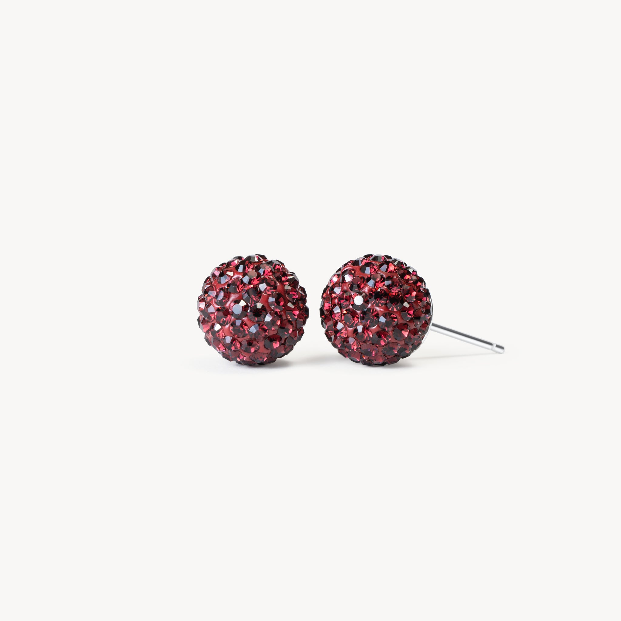 10mm Birthstone Sparkle Ball™ Stud Earrings January