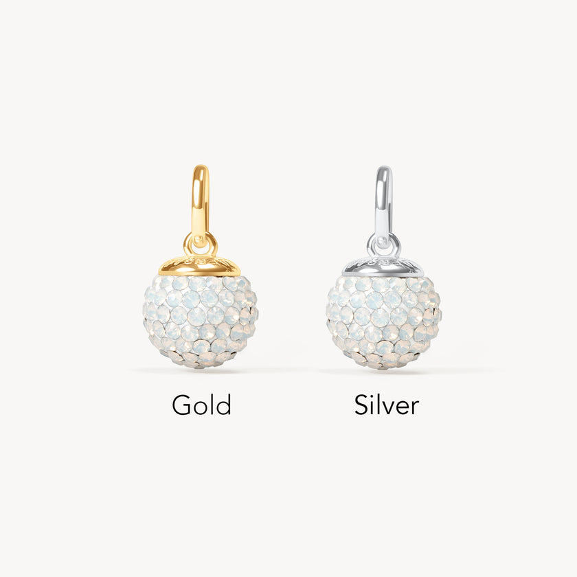 October Medium Birthstone Sparkle Ball™ Charm