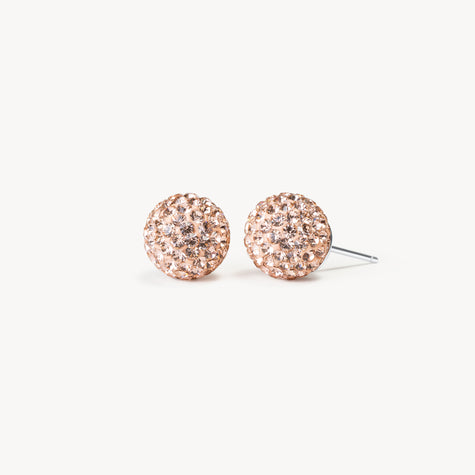 Rose Gold Medium Sparkle Ball™ Stud Earrings