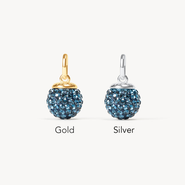 September Medium Birthstone Sparkle Ball™ Charm