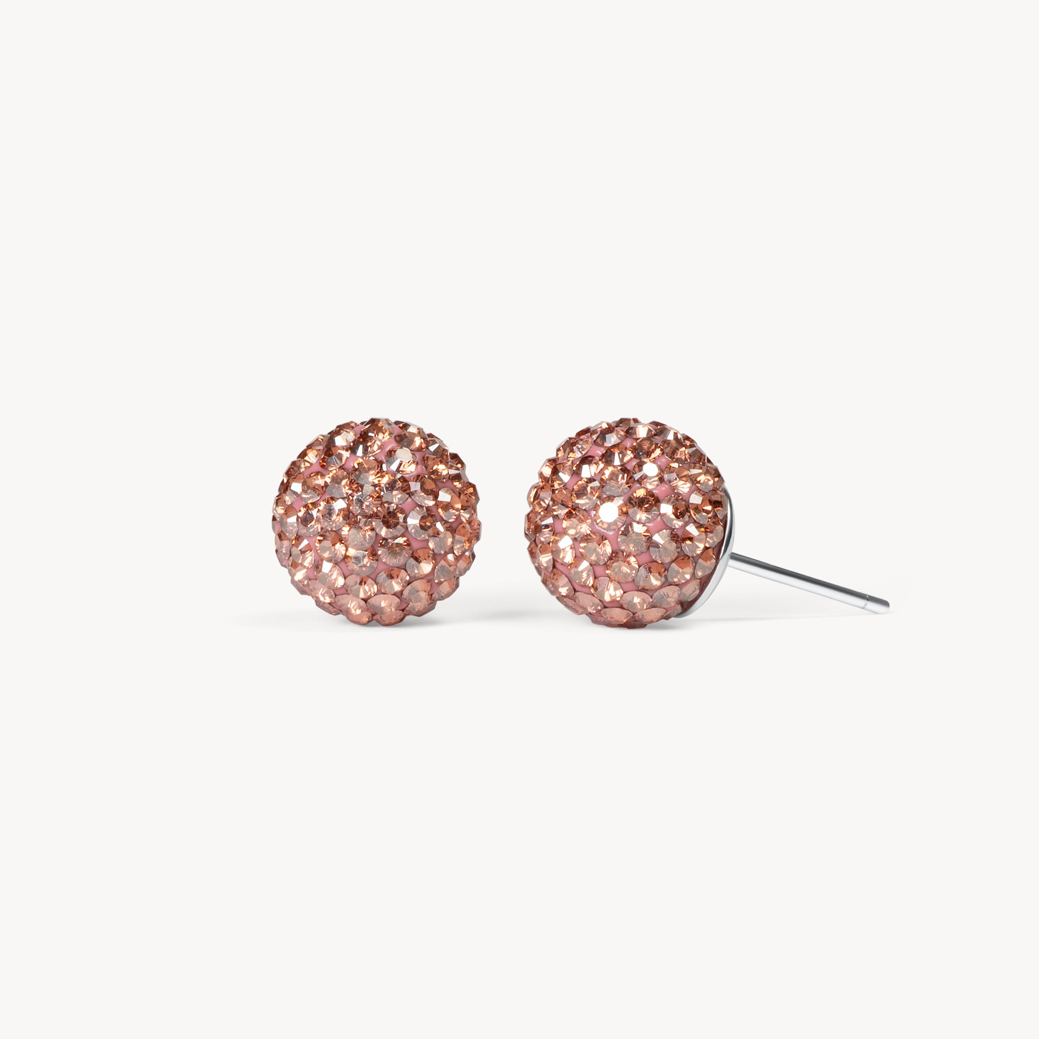Medium Desert Rose Sparkle Ball™ Stud Earrings