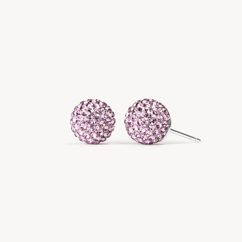 Medium Lilac Sparkle Ball™ Stud Earrings