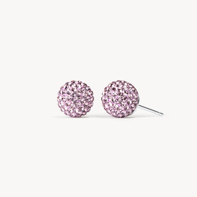 Medium Lilac Sparkle Ball™ Stud Earrings