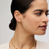 Soft Gold Medium Sparkle Ball™ Stud Earrings on model