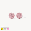 Large H&B Pink Sparkle Ball™ Stud Earrings