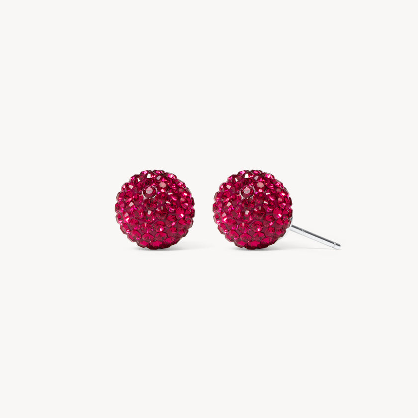 July Medium Birthstone Sparkle Ball™ Stud Earrings