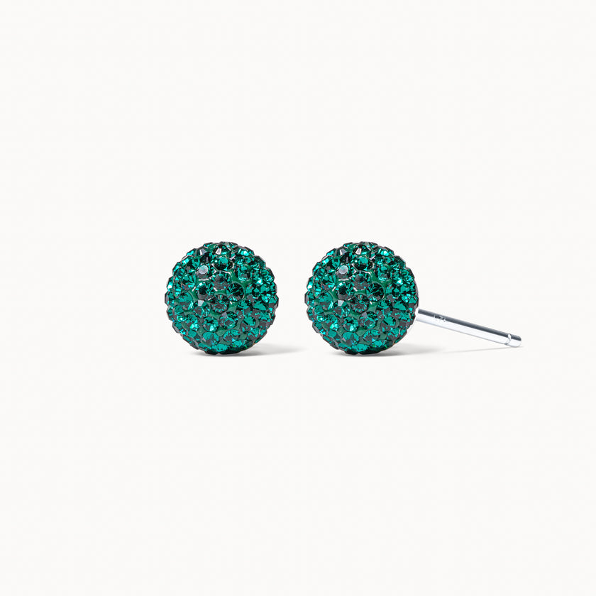 May Medium Birthstone Sparkle Ball™ Stud Earrings