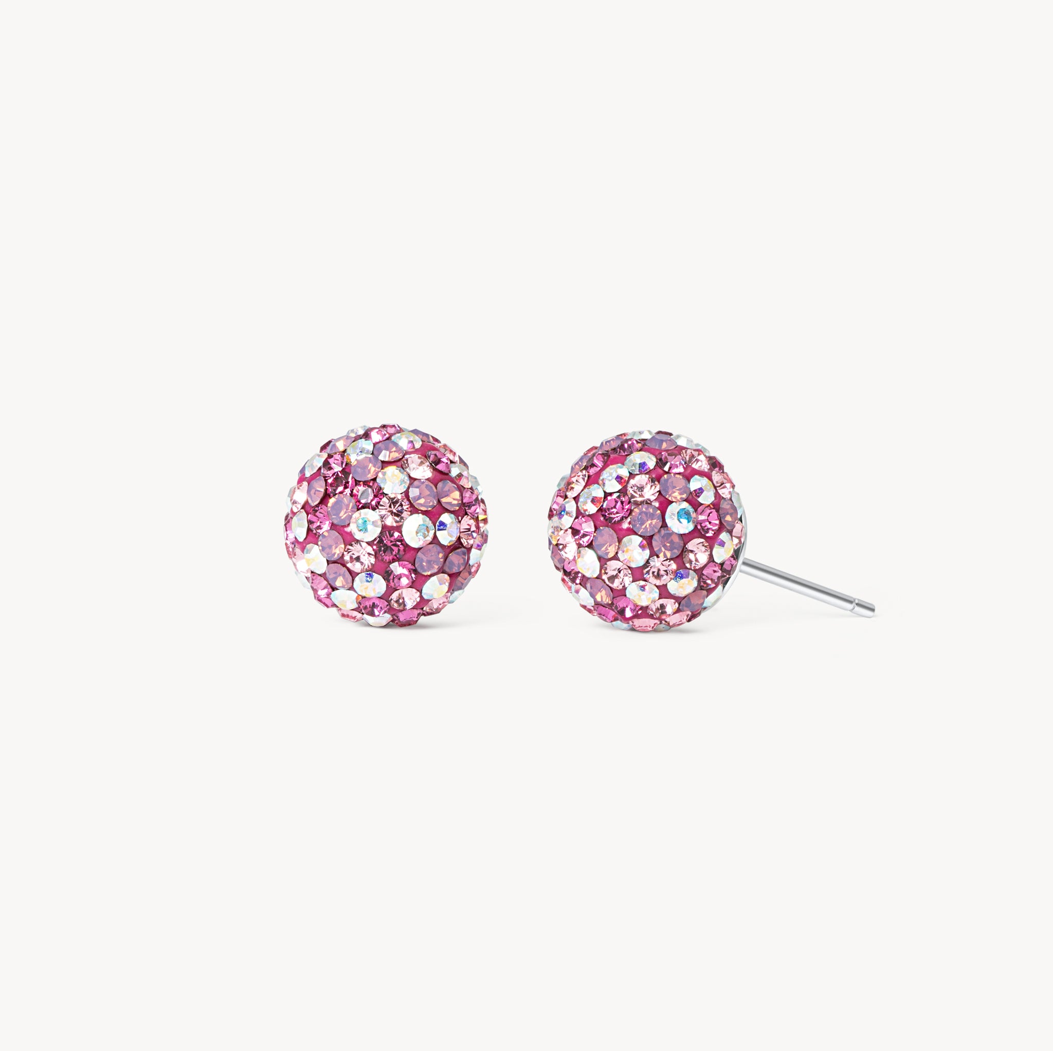 Raspberry Disco Medium Sparkle Ball™ Stud Earrings