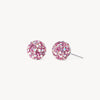 Raspberry Disco Medium Sparkle Ball™ Stud Earrings
