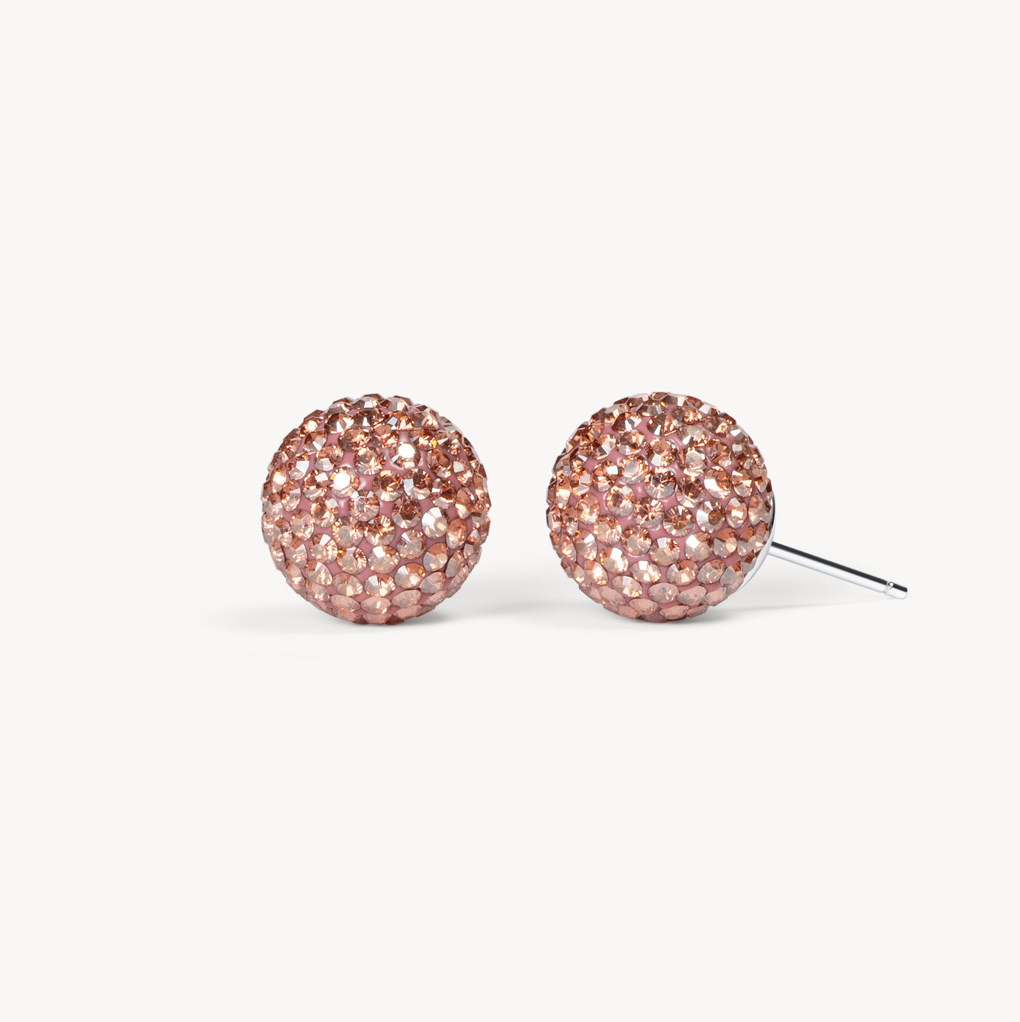 Large Desert Rose Sparkle Ball™ Stud Earrings