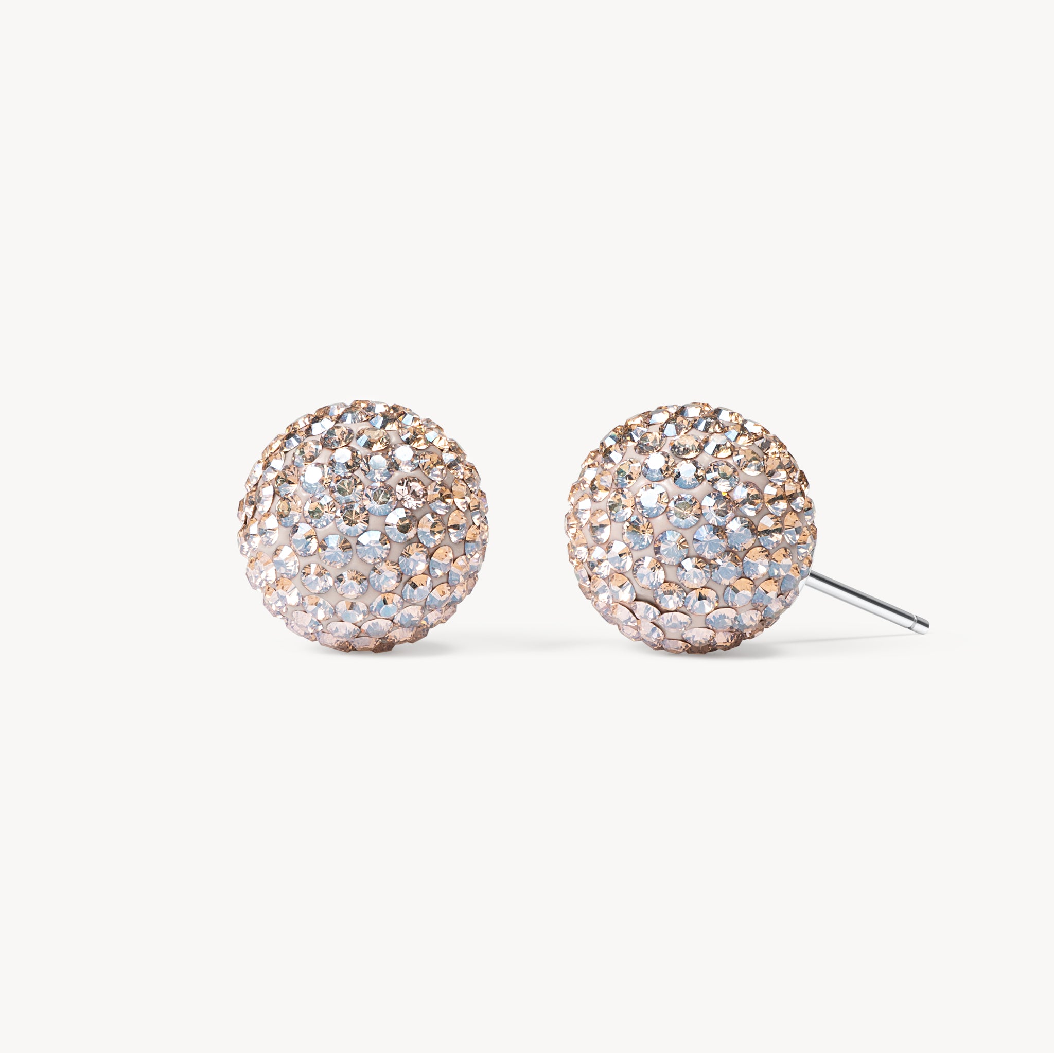 Large Champagne Sparkle Ball™ Stud Earrings