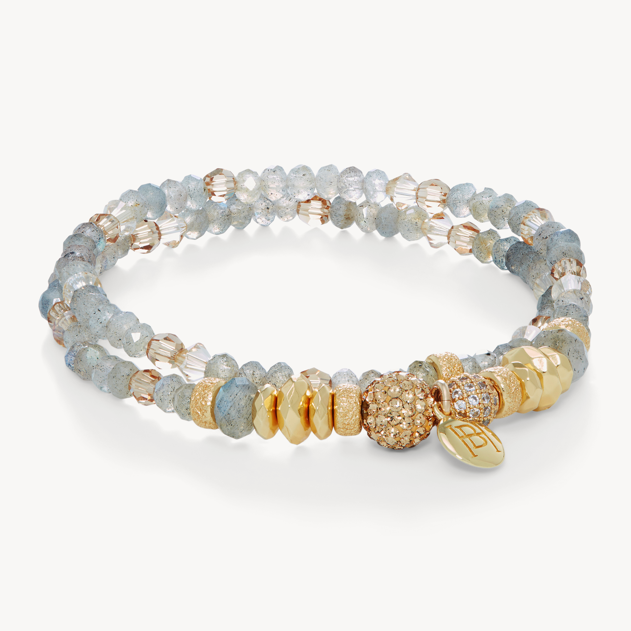 Sparkle Ball™ Double Wrap Bracelet Gold