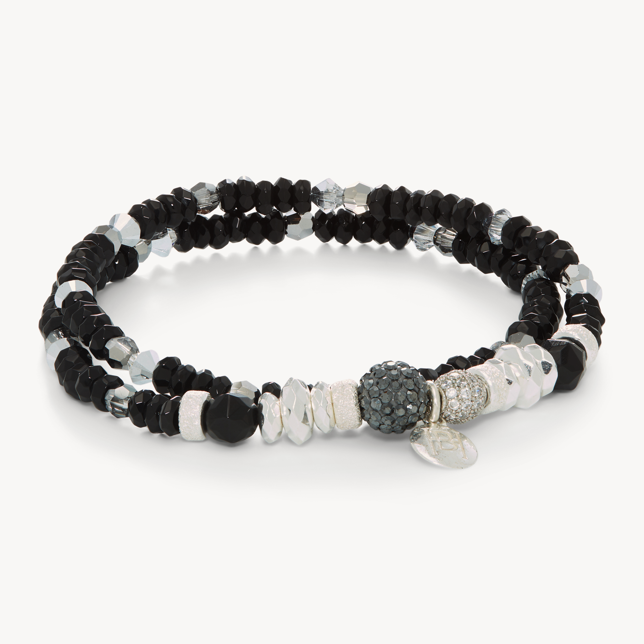 Sparkle Ball™ Double Wrap Bracelet Hematite