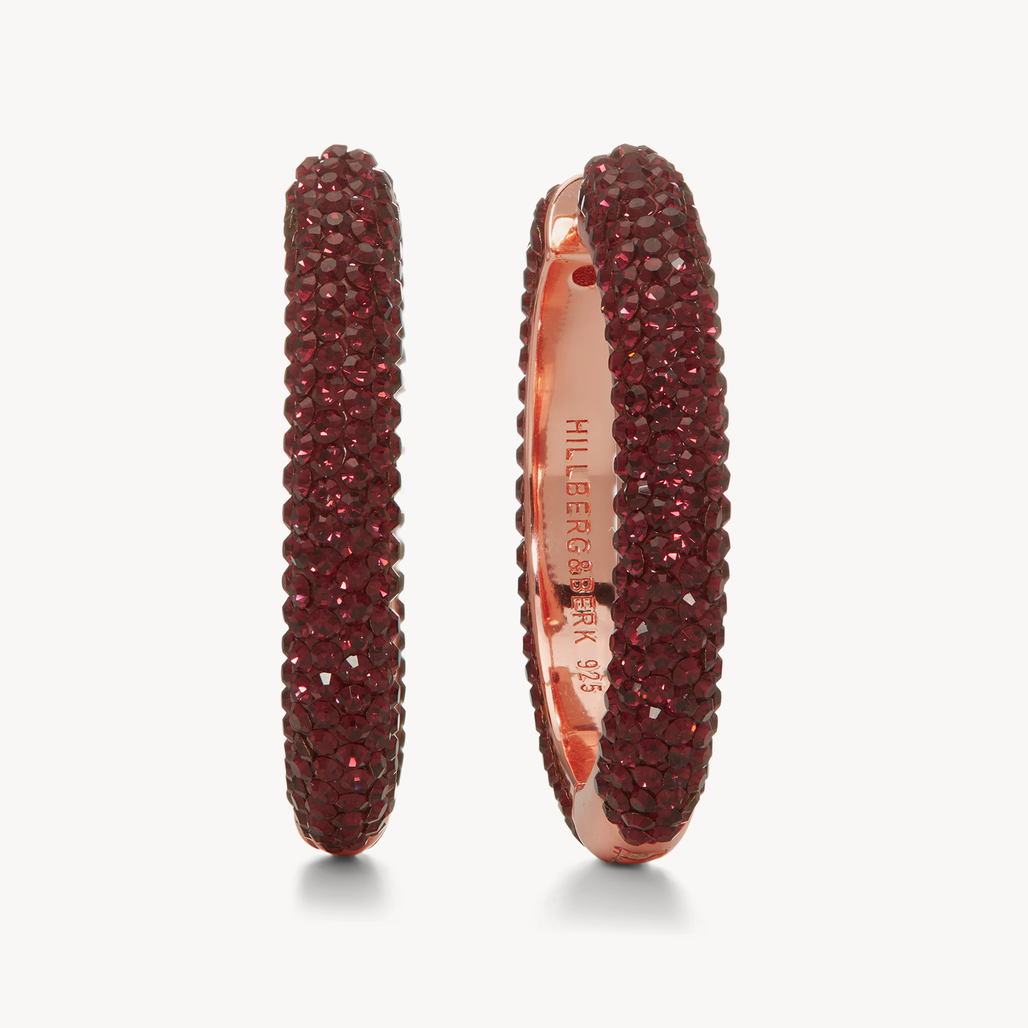 Large Merlot Sparkle Hoops