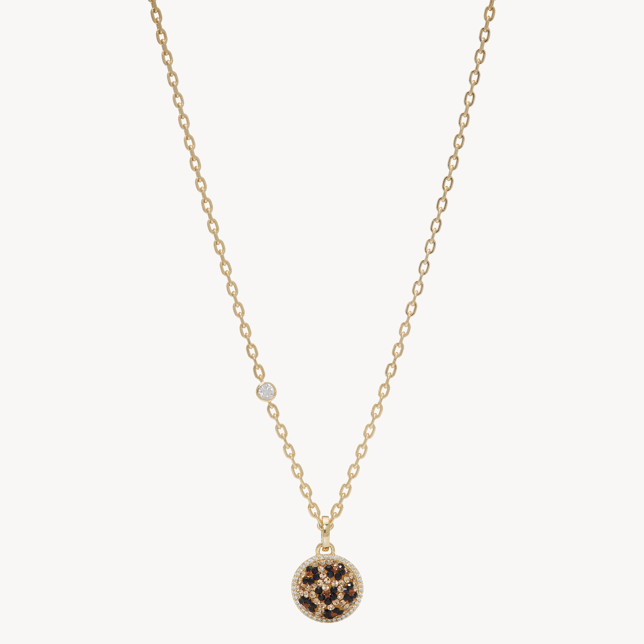 Sparkle Ball™ Halo Pendant Necklace Leopard