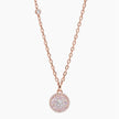 Sparkle Ball™ Halo Pendant Necklace Pink Champagne