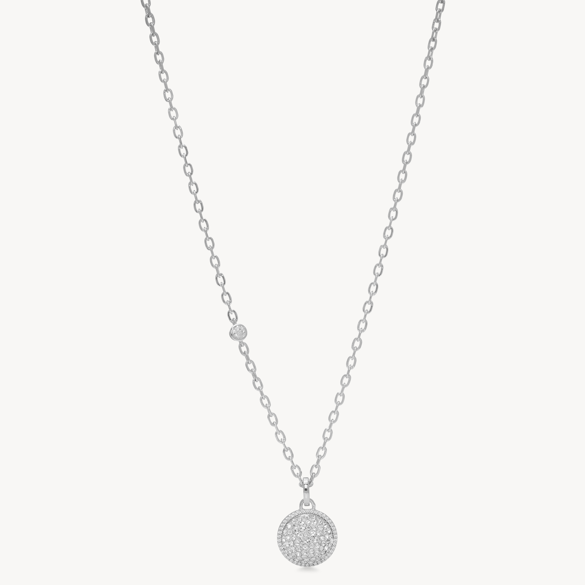 Sparkle Ball™ Halo Pendant Necklace White