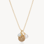 Sparkle Ball™ Cluster Pendant Necklace Gold
