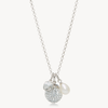 Sparkle Ball™ Cluster Pendant Necklace White