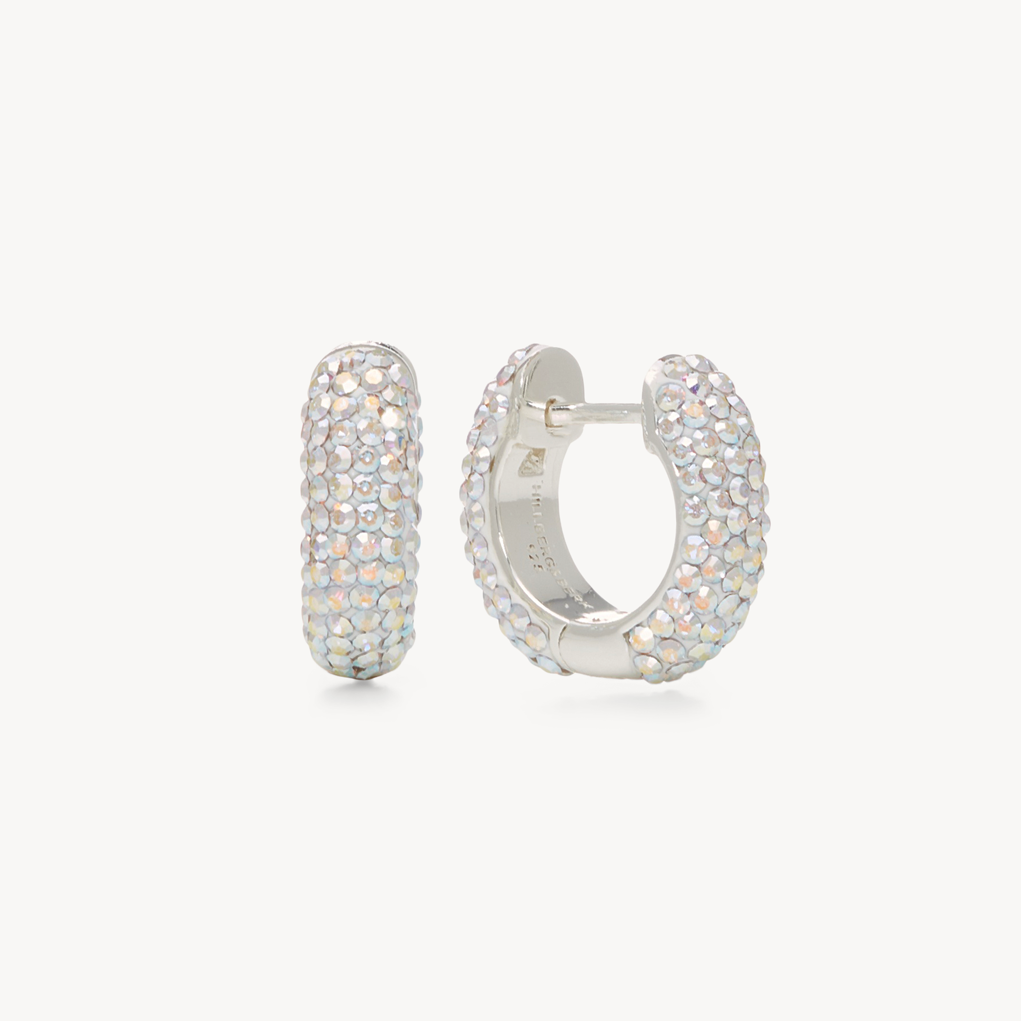 Small Sparkle Hoop Earrings